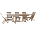 Conjunto de mesa com cadeiras Home ESPRIT 180 x 100 x 75 cm