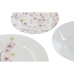 Conjunto de Louça Home ESPRIT Branco Verde Cor de Rosa Porcelana 18 Peças 27 x 27 x 2 cm