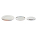 Set Posode Home ESPRIT Modra Zelena Porcelan Tropical 18 Kosi 27 x 27 x 2 cm