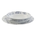 Conjunto de Louça Home ESPRIT Azul Porcelana Floral 18 Peças 27 x 27 x 2 cm