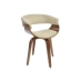 Cadeira de Sala de Jantar DKD Home Decor Castanho Creme 61 x 46 x 78 cm