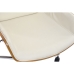 Cadeira de Escritório DKD Home Decor Castanho Creme Prateado 60 x 65,5 x 118 cm