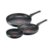 Keptuvių rinkinys Tefal B5569153 Juoda Aliuminis (3 vnt.)