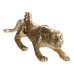 Candelabro DKD Home Decor Azul Dourado Resina Alumínio Leopardo Tropical Candelabro 29,5 x 7,5 x 11 cm