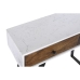 Console DKD Home Decor Metal White Mango wood 105 x 35 x 77 cm