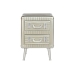 Comodino Home ESPRIT Argentato Metallo Legno MDF 46 x 39 x 63 cm