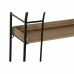 Plaukti DKD Home Decor Dabisks Melns Metāls Koks 3 Planken (60 x 18 x 107 cm)