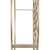 Prateleira 51 x 14 x 51 cm Natural Dourado Metal Madeira