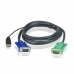 Διακόπτης KVM Aten Cable KVM USB con SPHD 3 en 1 de 1,8 m 1,8 m