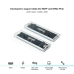 Husă Hard Disk TooQ TQE-2200 Transparent USB USB-C