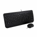 Toetsenbord en muis V7 CKU300FR Zwart Frans AZERTY