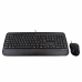 Keyboard and Mouse V7 CKU300FR Black French AZERTY