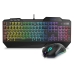 Gaming-tastatur og -mus Krom Krusher RGB Sort