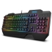 Keyboard with Gaming Mouse Krom Krusher RGB Black