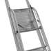 Opvouwbare ladder met 3 tredes Krause 126214 Zilverkleurig Aluminium