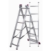 Opvouwbare ladder met 6 tredes Krause 30368 Zilverkleurig Staal