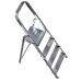 Opvouwbare ladder met 4 tredes Krause 000705 Zilverkleurig Aluminium