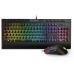 Tastatūra ar Spēļu Peli Krom Kalyos RGB Melns