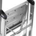 Opvouwbare ladder met 4 tredes Krause 126320 Zwart Zilverkleurig Aluminium