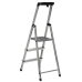 Opvouwbare ladder met 3 tredes Krause 126313 Zilverkleurig Aluminium