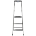 Opvouwbare ladder met 3 tredes Krause 126313 Zilverkleurig Aluminium