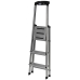 Opvouwbare ladder met 3 tredes Krause 126313 Zilverkleurig Aluminium