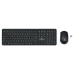 Tastatur og Mus Bluestork Easy Slim AZERTY Svart Fransk