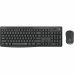 Kлаиатура с безжична мишка Logitech MK295 френски Черен Сив AZERTY