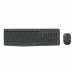 Toetsenbord en draadloze muis Logitech MK235 Zwart Grijs QWERTY Qwerty US