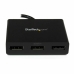 USB Hub Startech MSTDP123DP Μαύρο