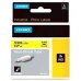 Lamineeritud Lint Sildimasinatele Rhino Dymo ID1-12 Kollane Must 12 x 1,5 mm (5 Ühikut)