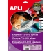 Printerlabels Apli 10601 Rond CD/DVD Wit 25 Lakens Ø 117 mm