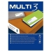 Etiquetas para Impressora MULTI 3 105 x 57 mm Branco Reto 100 Folhas