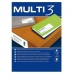 Etiketės spausdinimui MULTI 3 CD/DVD Ø 117 mm Balta 100 Paklodės