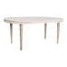 Eettafel DKD Home Decor Wit Gouden Blik Mangohout 180 x 90 x 76 cm