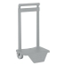 Rugzaktrolley Safta Zilverkleurig 18 x 54 x 16 cm