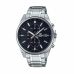 Relógio masculino Casio EFV-610D-1AVUEF Preto Prateado