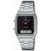 Horloge Uniseks Casio EDGY COLLECTION - BLACK Zwart Zilverkleurig