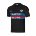 Vyriški marškinėliai su trumpomis rankovėmis Sparco Martini Racing Juoda