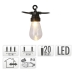 LED kroglični venec Party Lighting Vintage Toplo bela 12,5 m