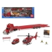 Playset Super Container Fire 39 x 14 cm Kamion pro přepravu aut