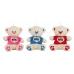 Urso de Peluche Love Purpurina T-shirt Bege 50 cm