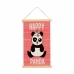 Wanddecoratie Pandabeer 1 x 54 x 33 cm (24 Stuks)