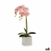 Dekoratyvinis augalas Ibergarden A18124-50-2WH Plastmasinis Orchidėja 18 x 47 x 14 cm (6 vnt.)