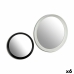 Miroir mural KM413 Blanc Noir 52 x 4,8 x 52 cm Cercle (6 Unités)