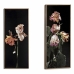 Schilderij Gouden Blommor Zwart spaanderplaat (21,2 x 2 x 51,2 cm)