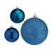 Set kerstballen Blauw Plastic 7 x 8 x 7 cm (12 Stuks)