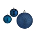 Set kerstballen Blauw Plastic 8 x 9 x 8 cm (12 Stuks)