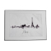 Картина Град Черен Бял ПДЧ (81,5 x 3 x 121 cm) (3 броя)