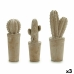 Figurină decorativă de grădină Cactus Piatră 13 x 38 x 13 cm (3 Unități)